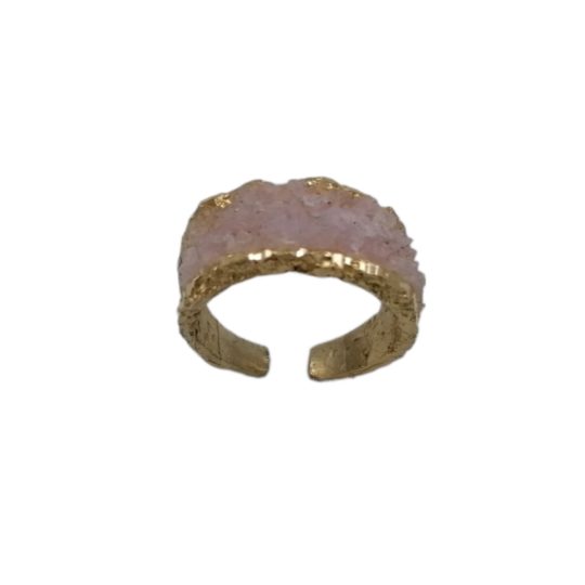 Επιχρυσωμένο Δαχτυλίδι με Ημιπολύτιμο Λίθο.