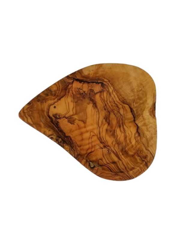 Handmade Heart Shaped Bowl from Solid Olive Wood.