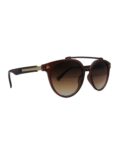 Women's Bone Sunglasses Brown Color with Gold Elements.